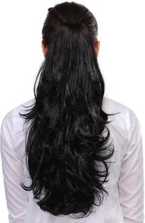 CAMOLA DEVA fancy step cutting long clacher pony tail natural black hair extension Hair Extension