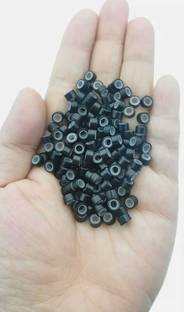 DreamExim 100 pieces Silicone Micro rings hair beads Crimp  extensions Hair Extension