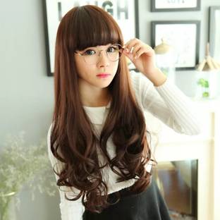 D-DIVINE Beautiful Looks Prwmium Quality Brown Wavy 5 Clip In Hair Extension
