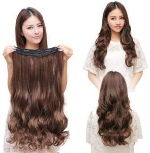 D-DIVINE Brown Clip in Wavy Hair Extension