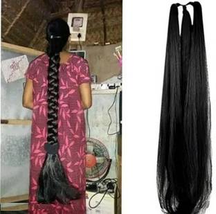 D-DIVINE Nice Look Paranda Choti Colour 26 inch Instant Ready, (1 unit) Black Color Hair Extension