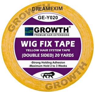 DreamExim Cotton Double Sided Waterproof Tap for Men & Women Wig Patch (1inch* 19 METER) Hair Extension