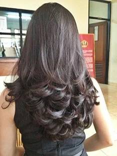 SIYAA Synthetic Curley  Extension for Women Girls Natural Real  Dark Brown Hair Extension