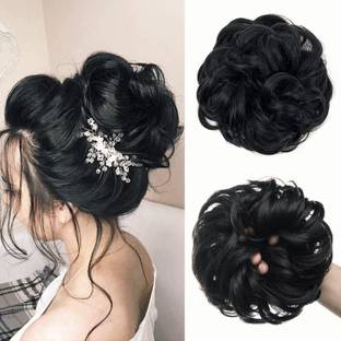 BeClassy Natural Black Colour Rafal Juda Bun, (40 Gram) Hair Extension