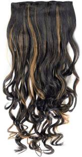 HALOo High Quality 24 Inch BLACK WITH HIGH LIGHT Hair Extension