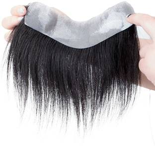 GROWTH Men's Forehead Frontal Human  Piece Front line  System Natural Black Hair Extension