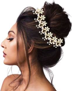 VANITY GLAM hair accessory for women hair pins clips for women with pearls Hair Extension