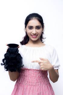 Capillatura Ponytail  Extensions 10 inch curly-original hair-washable-changeable clips Hair Extension