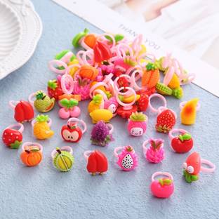 LYTIX Rings Set for Kids |36 Pcs Jewelry Rings with Heart Shape Box, Birthday Gift Hair Extension