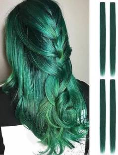 CAMOLA DEVA dark green colored hair strick for color hair Hair Extension