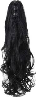 BELLA HARARO natural looks cut Clutcher Ponytail, Black 1pc Wavy Wig multi Step cut Clutcher Hair Extension