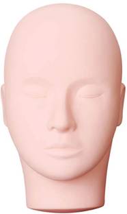 Ritzkart Training Head,Make Up Doll Soft-Touch Silicone Practice Head,Easy to Clean Hair Extension