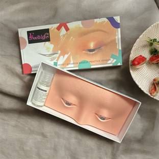 feelhigh Silicone Eye Makeup Practice Board Face Makeup Practicing Hair Extension
