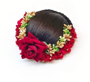 NANDITA Bridal Artificial Flower  Juda Gajra/Bun  Accessories for Women & Girls Hair Extension