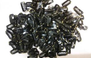 VIVIAN Imported (20 Pcs)  Extension Snap Clips Wig Grips Medium Remy Clip In 32mm Hair Extension