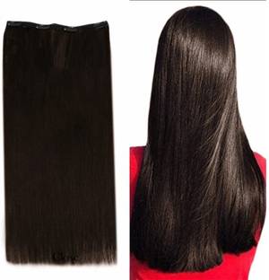Krinks  Extension And Wig for Women | Artificial Long Easy to Clip in 22 Inch Hair Extension
