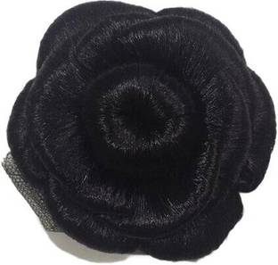 nik city store Nice Plain Natural Black Beautiful bun  Style Plan simple hair Juda Bun Fashion  Extension (pack of 1) Hair Extension