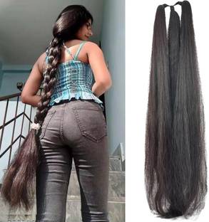 Blushia Nice Look Paranda Choti Colour 26 inch Instant Ready, (1 unit) Black Hair Extension