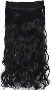 CRIBE Black Wavy Clip in Hair Extension
