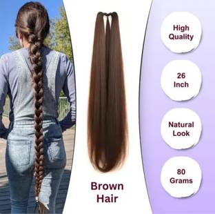 Glowkart Side Braid Brown Choti – साइड ब्रेड ब्राउन चोटी Hair Extension