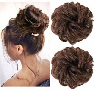 VIVIAN Messy Curly hair bun  Extension Hair Extension