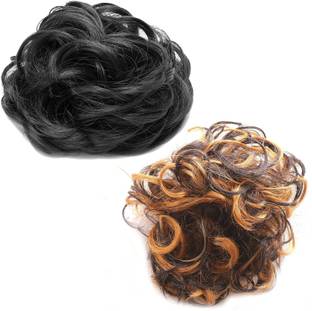 ASG Pack of 2 Synthetic Messy/Funky  Juda Bun Extension for Girl;s & Women Hair Extension