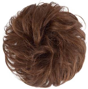 Blushia Women's Medium Auburn Wavy Curly Synthetic , Easy to Use Hair Extension