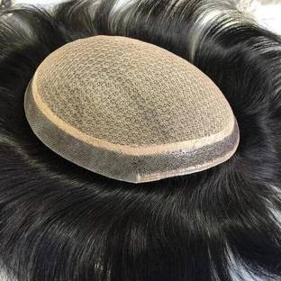 ABNITIO 100% Natural Golden Mirage Men's Patch|wig for men|9x7,Natural Black Hair Extension
