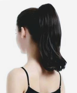 Alizz 8 inch long wrap around tie up knot ponytail small cute Hair Extension