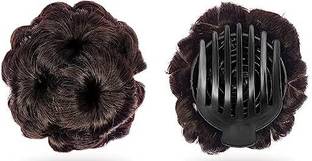 VIVIAN Brown hair juda clutcher style Bun Hair Extension