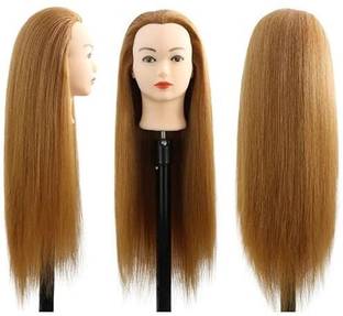 DeamExim Grade Head Silicone and Plastic Head Esthetics Mannequin Head Practice Hair Extension