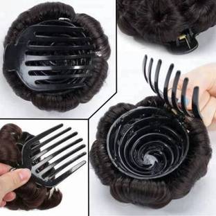 VIVIAN Women's Clip  Extension/Juda (Natural Black) Bun HAIR Hair Extension