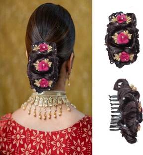 NANDITA Flower  Juda/Bun, Accessories for Girls , Women Pack-01 (Color-Multi) Hair Extension