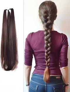 AmazBeri Parandi Choti for Women And Girl's Brown choti  Style For Hair Extension