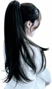 D-DIVINE Natural Looks Wrap Around Black Ribbon Hair Extension