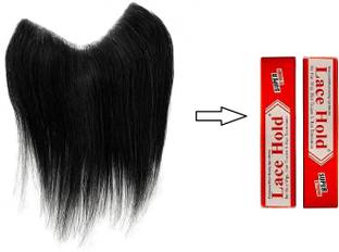 A H S Human hair Frontal/hairline hairpiece/Patch for Men with 10grm Lace Hold 1 piece Hair Extension
