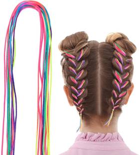 ZUGAD Elastic Hair Accessories Colorful Braid Strings Rainbow Stylish Rope Bands 12PCS Makeup Headband