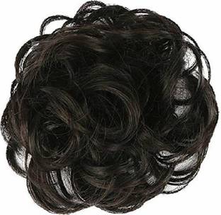 Sheny  Extensions And Wigs D-Divine Women's and Girl's Synthetic  Bun Extension,Bun maker hair Accessories messy  Juda Bun Women curly  Bride Bun juda rubber free size Hair Extension