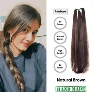 Glowkart Wedding Special Brown  Braid – वेडिंग स्पेशल ब्राउन हेयर चोटी Hair Extension