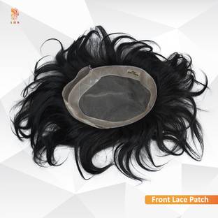 A H S Men Toupee 8x6 Human  Premium Quality Front Lace Patch Hair Extension