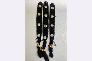 Puja Celebrations Devi Amman Jadai Plait 4 Billa Hair Extension