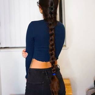 Tia Look Confident and Add Volume with Brown  Extension for Girls and Women Hair Extension