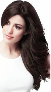 D-DIVINE Beautiful Looks Prwmium Quality Brown Wavy 5 Clip In Hair Extension