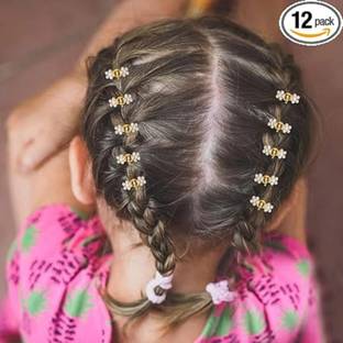 LYTIX NEW 12 Pcs Mini Claw Metal Clips Daisy Flower Design Small Clutcher Women.. Hair Extension