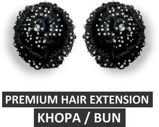 Abhilasha Premium  Bun Khopa with Stone(Wedding, Party, Occasion etc) Hair Extension