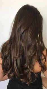D-DIVINE Beautiful Looks Prwmium Quality Brown Wavy 5 Clip In Hair Extension