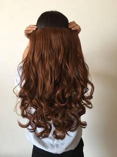 CRIBE 5 Clips Dark Brown Wavy Hair Extension