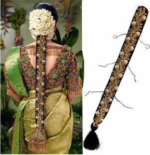 SAJIRI Maggam work wedding poola Jada Bridal hair extension Hair Extension