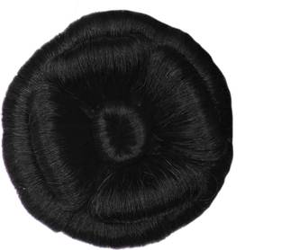 El Cabell Nice Plain Natural Black Beautiful bun  Style Plan simple hair Hair Extension