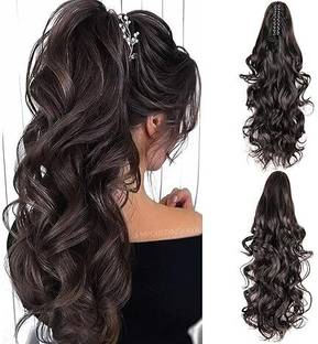 VIVIAN Ponytail Extension, 22'' Wavy Ponytail  Extensions for Women Synthetic Brown Hair Extension